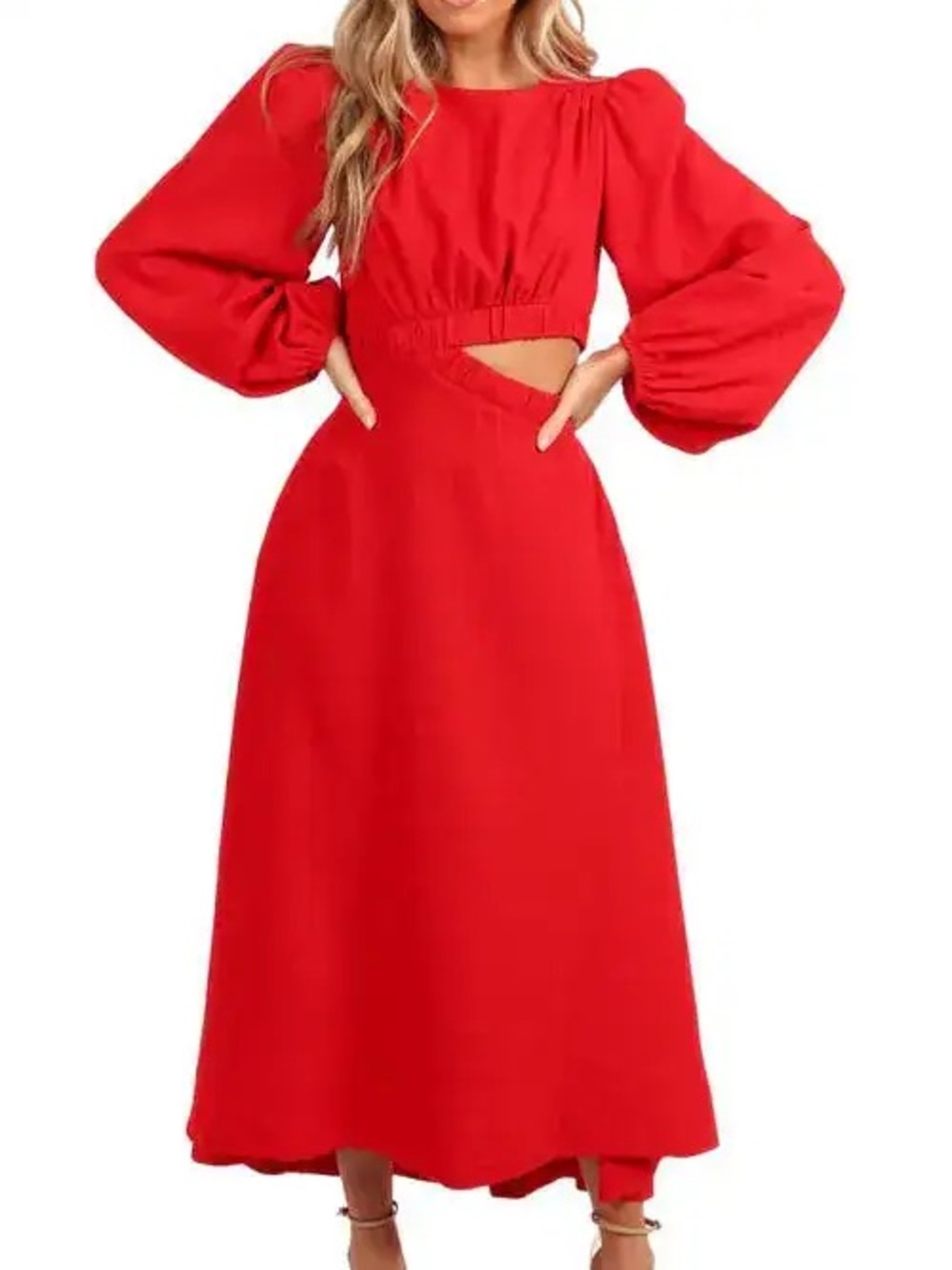 Petal & Pup Ginnee Long Sleeve Cutout Dress